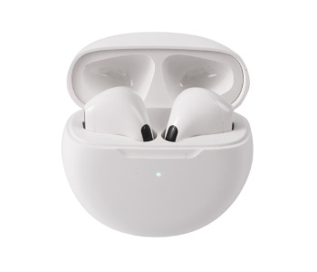 Pro 6 TWS Earbuds Earphone Wireless Headphones Bluetooth Headset - White in KSA