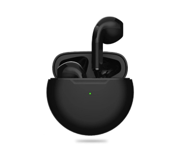 Pro 6 TWS Earbuds Earphone Wireless Headphones Bluetooth Headset - Black in UAE