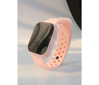 LED Wrist Watch For Unisex With Silicon Strap - Rose in KSA