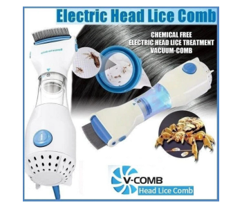 Anti Lice Electric Rechargeable Vacuum Steel Comb Machine For Head Lice Treatment in UAE