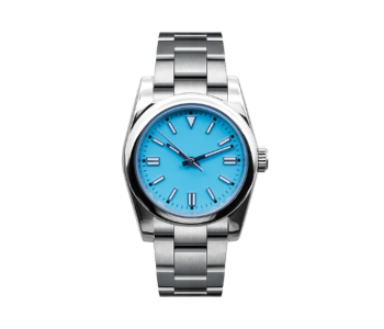 Empower Waterproof Stainless Steel Classic Wrist Watch For Men - Cyan And Silver in UAE