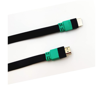 Express Delivery - Heatz ZT30 HDMI Cable 3m Flat Type -Black  - ID 133397