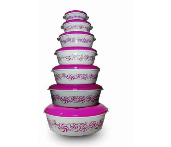 Generic 7 Pcs Plastic Food Containers in OMAN
