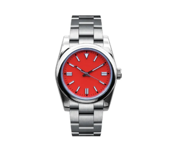 Empower Waterproof Stainless Steel Classic Wrist Watch For Women - Red And Silver in UAE