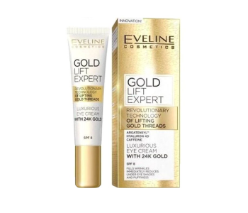 Express Delivery - EVELINE COSMETICS Gold Lift Expert Eye Cream With 24K Gold SPF 8 40ml - ID 134068