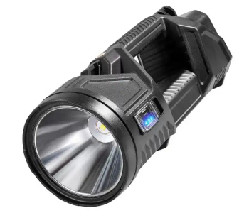 7 In 1 Multi Functional Brightest XHP70 Rechargeable LED Emergency Flashlight Torch Light Long Range Solar Searchlight in KSA