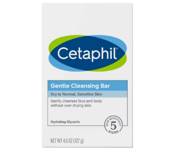 Express Delivery - Cetaphil Gentle Cleansing Bar Dry to Normal Sensitive Skin 127grams - ID 134118