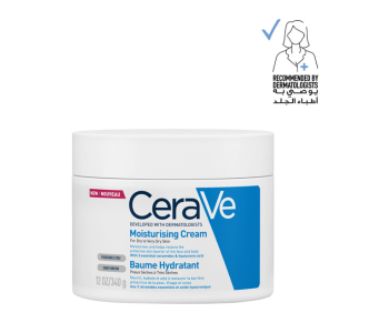 Express Delivery - CeraVe Moisturizing Cream For Dry Skin With Hyaluronic Acid Multicolour 340grams - ID 134116