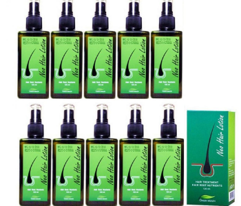 Express Delivery - 10X Neo Hair Lotion Green Wealth Anti hair Loss Prevention [120ml. X10 Bottles] - ID 134180