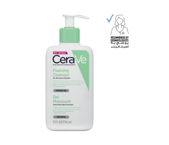 Express Delivery - CeraVe Foaming Cleanser For Normal To Oily Skin With Hyaluronic Acid 236ml - ID 134115