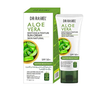 Express Delivery - DR. RASHEL Aloe Vera Soothing &amp; Moisture Sun Cream Multicolour 60grams - ID 134142