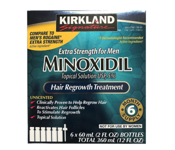 Express Delivery - Kirkland Signature Pack Of 6 Minoxidil 5% Extra Strength Hair Regrowth Bottles 60ml - ID 134299