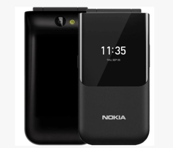 Express Delivery - Nokia 2720 Flip 512MB RAM 4GB 4G - Black - ID 134433