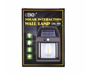 Outdoor Solar Wall Lamp Waterproof Tungsten Filament Lamp Induction Lamp Household Light Garden Wall Light in KSA