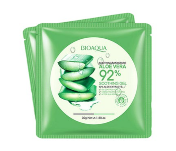 Express Delivery - BIOAQUA Soothing &amp; Moisture Natural Aloe Vera Gel Face Mask - ID 135022