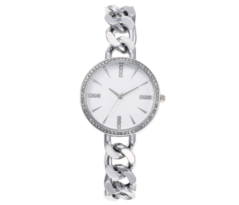 Ladies Elegant Fashion Quartz Wristwatch - Silver in KSA