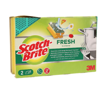 Express Delivery - 3M Scotch-Brite Fresh Heavy Duty Nail Saver Sponge (2 pcs) - ID 134687