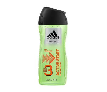 Express Delivery - Adidas 3 In 1 Active Start Revitalising Shower Gel - ID 136522