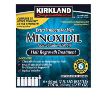 Express Delivery - Kirkland Signature Pack Of 6 Minoxidil 5% Extra Strength Hair Regrowth Bottles - ID 134949