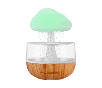 Rain Cloud Air Humidifier Aromatherapy With 7 Colours LED Lights And Raindrops Sound For Relaxing Sleep, Office, Bedroom, Rooms in UAE