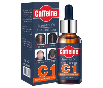 Express Delivery - Caffeine C1 Anti Hair Loss Essential Oil For Men &amp; Women 30 ml - ID 134978