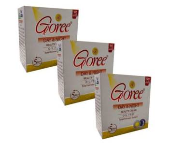 Express Delivery - Goree Pack of 3 Day And Night Beauty Cream Oil Free 3 X 30grams - ID 134876