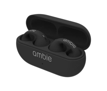 Express Delivery - Ambie Earring Wireless Bluetooth Earphones TWS Ear Hook Headset Sport Earbuds - Black - ID 134801