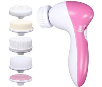 Express Delivery - 5 In 1 Beauty Care Massager Pink And White - ID 134864