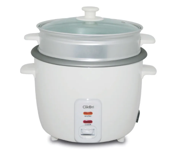 Express Delivery - Clikon CK2705 2.8 Litre Rice Cooker With Steamer - White - ID 136235