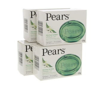 Express Delivery - Pears 4-Piece Oil Clear And Glow Soap - ID 136333