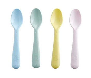 Express Delivery - Kalas Set of 4 Fade Proof Easy Cleaning Colourful Feeding Spoons For Baby - Multicolour - ID 135820