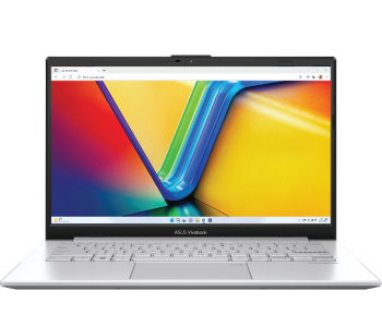 Asus Vivobook GO 14 E1404GA-NK039W 14 Inch FHD I3-N305 8GB 256GB UFS 2.1 SSD English Arabic Keyboard Windows 11 Home - Cool Silver in UAE