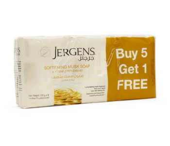 Express Delivery - Jergens Pack Of 5 + 1 Softening Musk Soap (Bundle Offer) - ID 136340