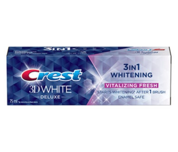 Express Delivery - Crest 3D Deluxe Vitalizing Fresh, Enamel Safe Toothpaste - ID 136094