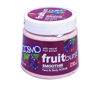 Express Delivery - COSMO 12-Piece Fruitburst Smoothie Face And Body Scrub With Grape And Cherry - ID 136347