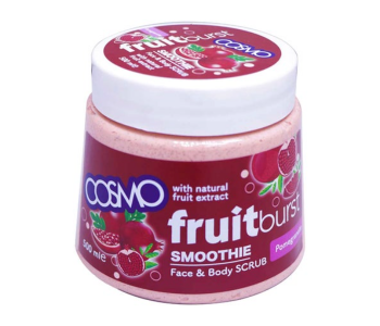 Express Delivery - COSMO 12-Piece Fruit burst Smoothie Face And Body Scrub With Pomegranate - ID 135603