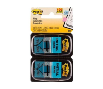 Express Delivery - 3M Pack Of 2 Initial Here Printed Flags - ID 136901