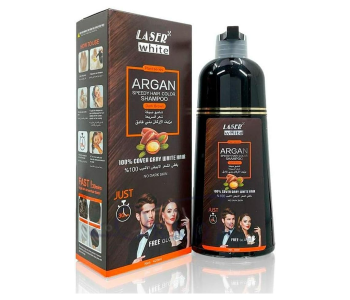 Argan Oil Speedy Hair Color Shampoo Unisex 500 Ml Brown in KSA
