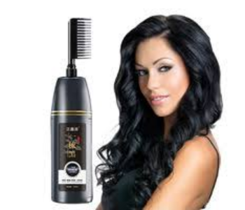 Express Delivery - King Love Beauty 2 IN 1 Black Hair Dye Shampoo With comb 200ml - ID 134911