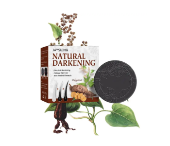 Express Delivery - Natural Hair Darkening Soap Shampoo Bar Repair Gray White Hair Color Dye Hair Shampoo Natural Organic Hair Conditioner - Black - ID 136487