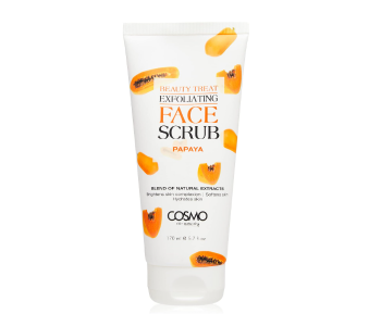 Cosmo Beauty Treat Exfoliating Skin Whitening Papaya Face Scrub 170ml in KSA