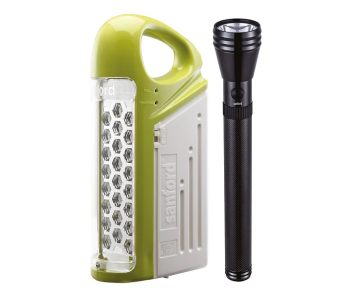 Express Delivery - Sanford SF6202SEC BS Flash Light and Emergency Lantern - Green and Black - ID 137437