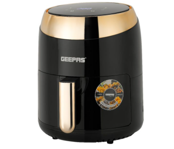Geepas GAF37501 3.5Liter 1500W Digital Air Fryer - Black And Gold in UAE