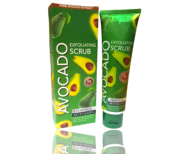 AVOCADO EXFOLIATING SCRUB 120g, Removes Black Dead Cells Moisturizing Peeling Cream Gel Face Scrub Full Body Lotion Unisex in KSA