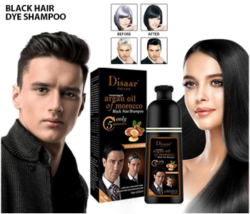 Dissar Instant Black Hair Deye Color Shampoo Easy To Use And Long Lasting 100% Grey Coverage In Minutes For Women & Men in UAE