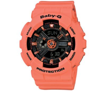 Express Delivery - Casio Baby-G BA-111-4A2DR Womens Analog and Digital Watch - Orange - ID 137840