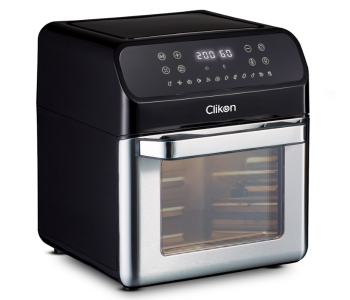 Express Delivery - Clikon CK359 12Liter Digital Airchef 1700W Airfryer with Window - Black and Silver - ID 137687