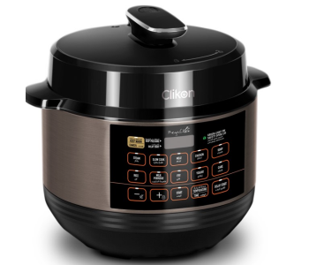 Express Delivery - Clikon CK2722 6Liter 1000W Electric Pressure Cooker - Black and Grey - ID 137688