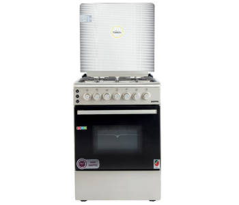 Express Delivery - Geepas GCR6059 Free Standing 4 Burner Cooking Range - Silver - ID 109204