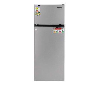 Geepas GRF2400SXE 240L Defrost Double Door Refrigerator, Grey in UAE